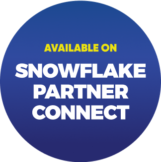 Available on Snowflake Partner Connect badge