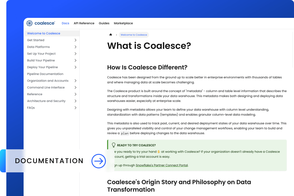 Explore Coalesce Documentation