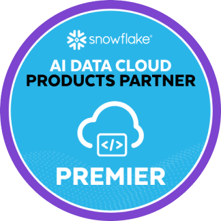 Snowflake AI Data Cloud Products Partner Premier Badge